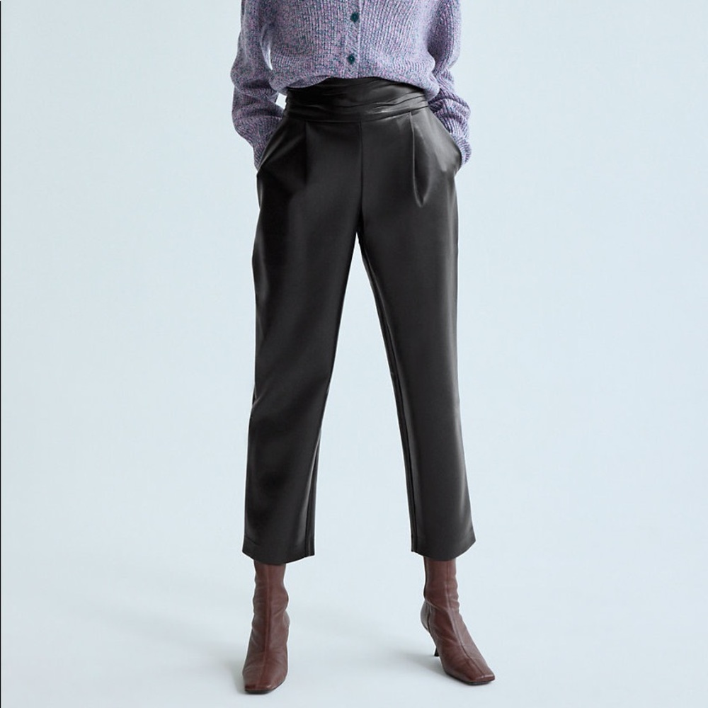 Aritzia Wilfred Jessa Leather Pant